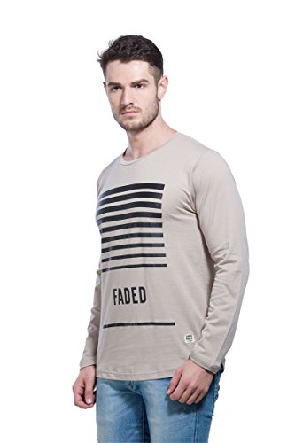Image of Alan Jones Clothing Men's Cotton Full Sleeves Printed Slim Fit T-Shirt