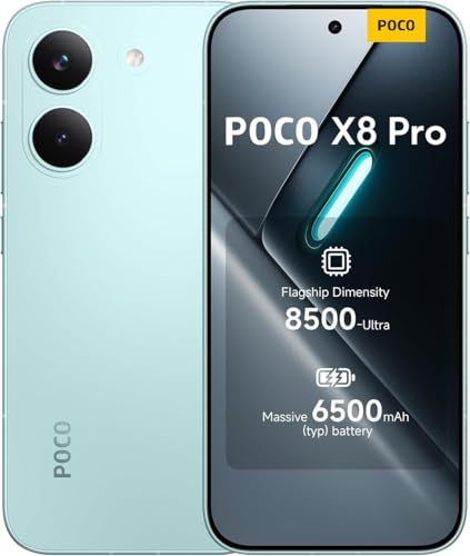 Image of XIAOMI Poco X8 PRO 5G Ai (Compatible with Tmobile Mint Tello & Global) (512GB + 12GB) 6.59 inch 50MP Gamers Phone NFC Dual sim Unlocked Model 2511FPC34G Liberado (Mint Green) | 50MP Cam, 2511FPC34G