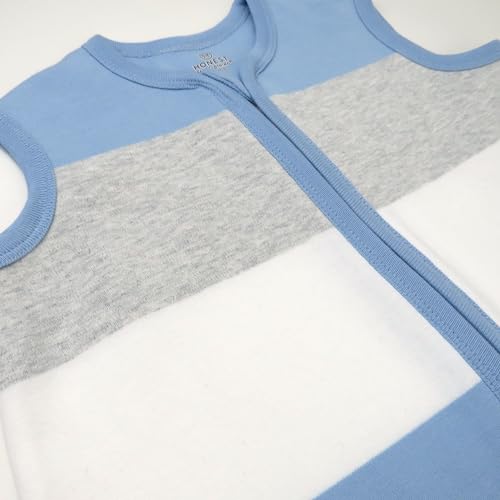 Image of HonestBaby Wearable Blankets Sleeping Bags Swaddle Transition 100% Organic Cotton for Infant Baby Boys, Girls, Unisex