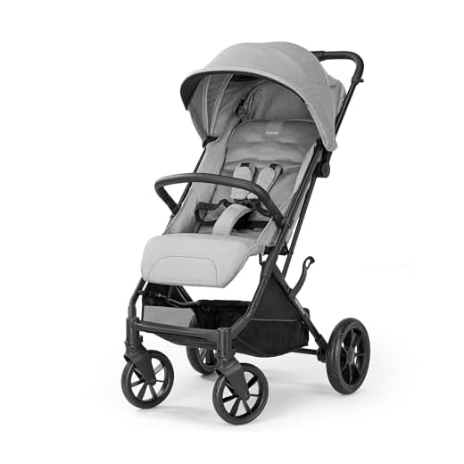 Inglesina Zenit - Cochecito compacto de hasta 22 kg, gris, 56 x 109 x 79 cm, 8,8 kg