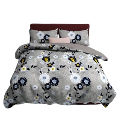 Image of NewUnique Double Bedsheet with Two Pillow Cover King Size Elegant Print