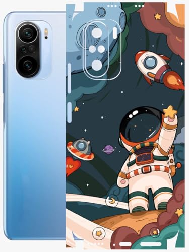Image of AtOdds - Full Body Back Screen Guard Protector Film - Lamination Wrap Skin Sticker Compatible with XIAOMI Mi 11X PRO | Scratchproof Matte Finish (Space)