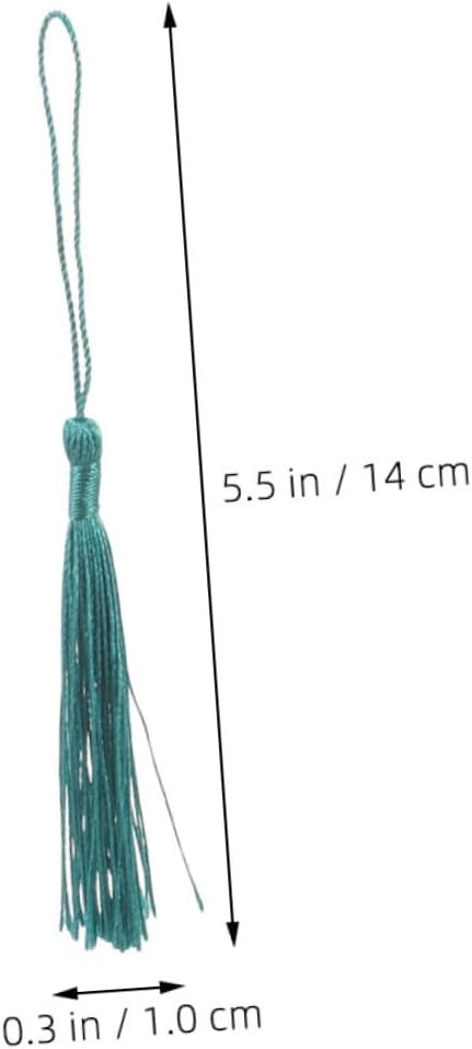 Kichvoe 240pcs Mini Soft Tassels Bulk for DIY Jewelry Making and Bookmark Crafts, Small Fan Hanging Tassel Charms for Sewing and Graduation Souvenirs Random Color