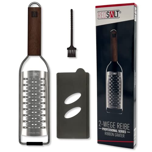 REDSALT® Premium Ribbon Grater with Wooden Handle, Natural Acacia Wood, Single Ribbon Blade