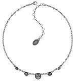  Konplott Halskette Rivoli silver grey crystal night fall