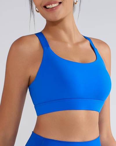 Image of RUNNING GIRL Sports Bra for Women High Support, Molded Cup High Impact Sports Bras with Sewn in Pads Workout Running Bra