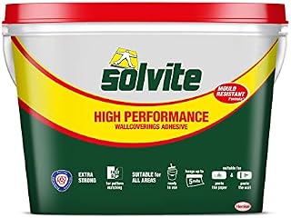 Solvite 1273282 Ready Mixed Wallpaper Adhesive Heavyweight And Textiles Hangs - Hangs upto 5 rolls