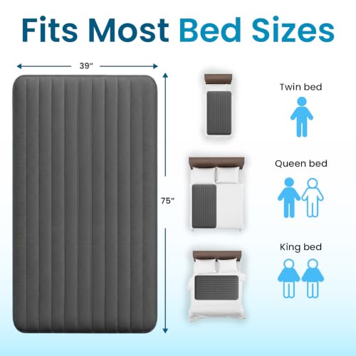 Image of B10 Bed Cooling System Twin - Cooling Mattress Pad for Hot Sleepers | Beat night sweats on a budget - 100% cotton cooling mattress topper and cooling pad for bed, cools 7-12F, 4 speeds & remote.