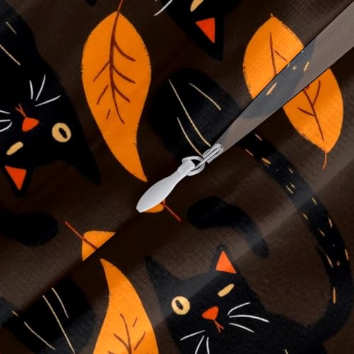 Housse de coussin chat noir velours doux 50x50 pour protéger vos canapés