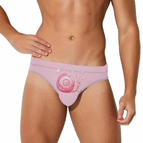 Cute Snail Men's Swim Trunks Briefs Swimsuit Swimwear Bathing for Underwear Beach - Main Image