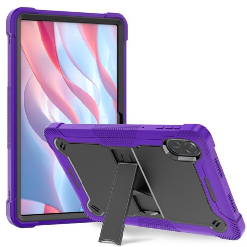 Étui pour Honor Pad X9 11.5" antichoc militaire noir et violet avec support