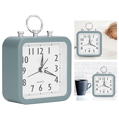 Réveil de voyage compact en métal pour le bureau et la maison