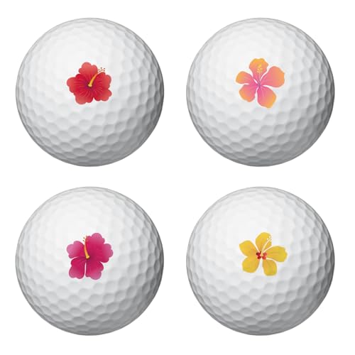 PLIGREAT Flower Golf Ball Markers 32 Pcs Colorful Mini Floral