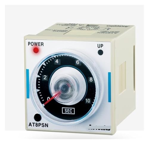 Digital Counter AT8PSN Timer, Analog,True Power Off-Delay, Multi-Range-Seconds, DPDT, 200-240VAC, 8-Pin (Socket Reqd) Electrical Timers