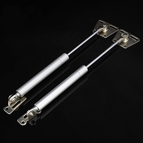 Qrity 2 PCS Flap Stay Damper Gas Spring, 150N/33lb, Only Open Down The Door, Gas Springs Hinge Slow Down Drop Leaf, Kitchen Cabinet Cupboard Door Hinges - Image 5