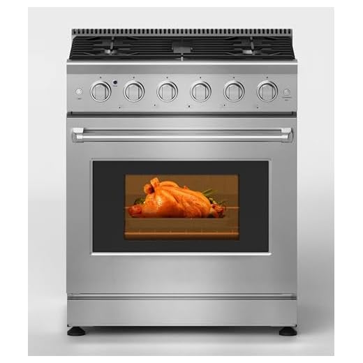 SIMOE 30 Inches Gas Range Stove with 5 Sealed Burners, 4.55 Cu.Ft. Capacity Convection Gas Oven with 6 Cook Functions, Slide-In Range in Stainless Steel, Heavy Duty Cast Iron Grates