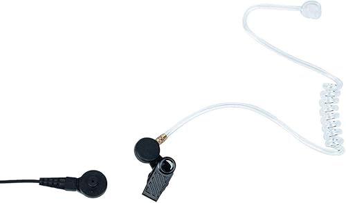 Miniatura 5 de Caroo Auricular de micrófono PTT para Motorola walkie talkie 2 vías Radio 2pin Cp200 Rdm2070d Cp185 con boquilla avanzada tubo acústico encubierto,