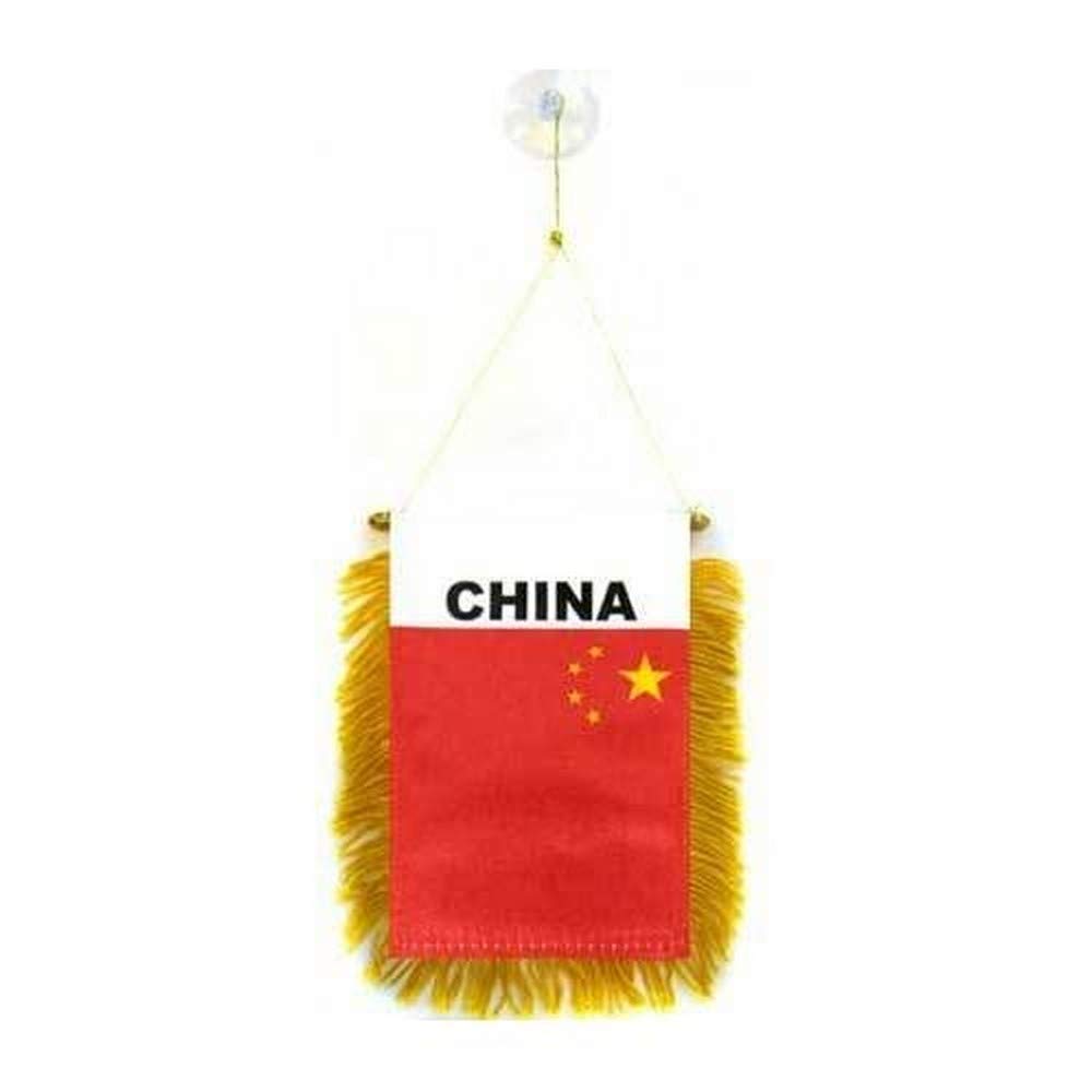 AZ FLAG China Pennant 4x6 in Chinese 100D Polyester Suction Cup