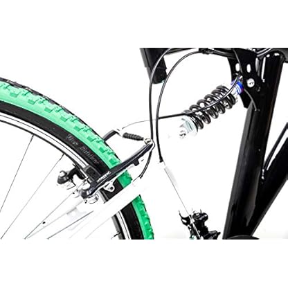 26 Zoll MTB Fahrrad Mountain Bike Fully Fire Flash Shimano 21 Gang schwarz RH 48cm – Bild 4