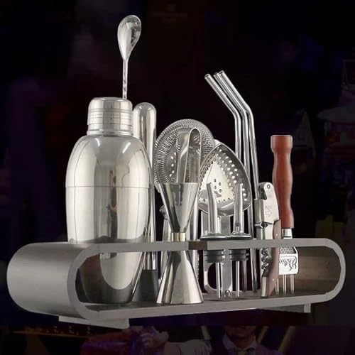 Kit de Coctelera y Herramientas para Bartender 20 piezas miniatura 4