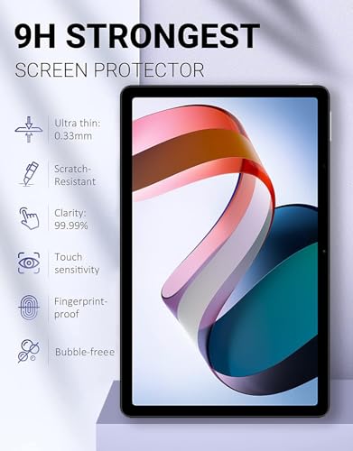 Image of Argus Tempered Glass Screen Protector for Xiaomi Redmi Pad 10.61 Inch (2022) - 9H Hardness, HD Clear, Anti-Scratch & Smudge Resistant, Bubble-Free Easy Installation (Pack of 1)