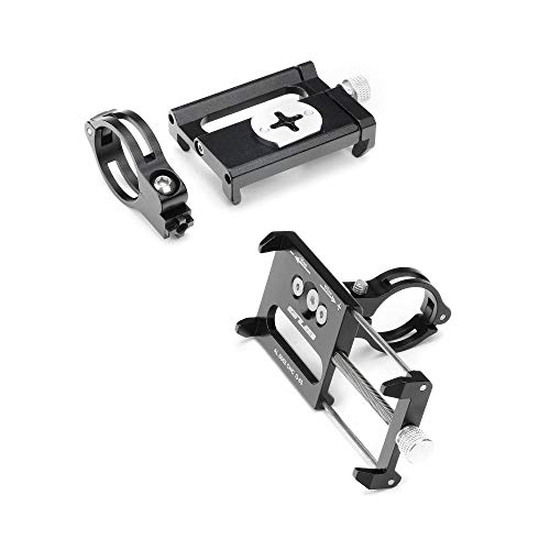 Support guidon métal pour vélo, moto 360 degrés, ajustement universel compatible : Appel Samsung Sony Xiaomi Huawei LG BQ – vue 3