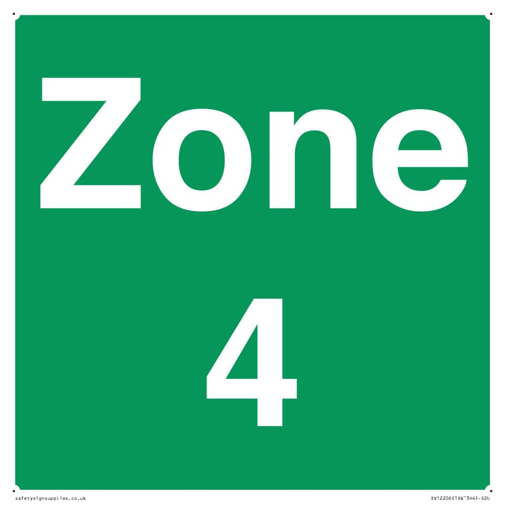 Zone 4 Sign - 200x200mm - S20
