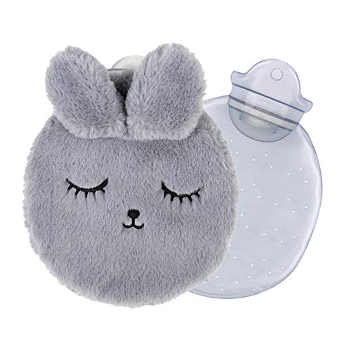 Bolsa De Agua Caliente, Suave Felpa Funda Agua Caliente Bolsa, Botella de Agua Caliente a Prueba de Fugas y Duradera, Manténgase abrigado, Hot Water Bottle Perfecto para Noches Frías de Invierno