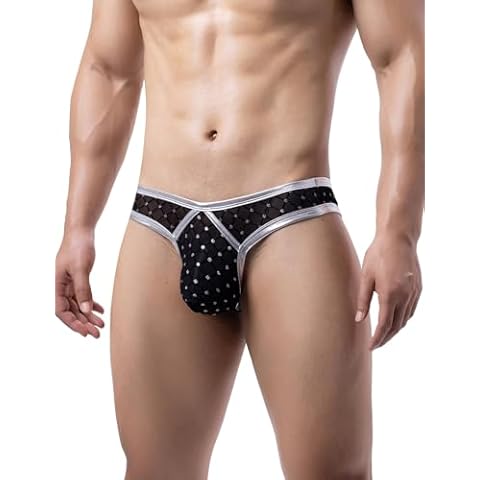 ohyeahlady String Tanga Homme Argenté Cover