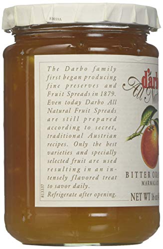 D'arbo All Natural Marmalade, Bitter Orange, 16 Ounce #TOP1