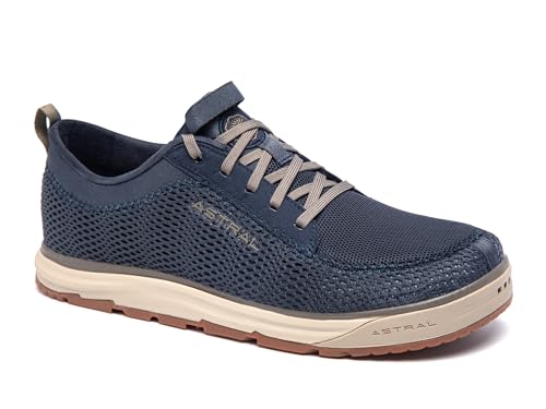 Astral Crewer Turbo Ventilated Water-Ready Sneakers - Non-Slip Grip, Quick-Dry, Zero-Drop Comfort Boat Shoes, Neptune Navy, M5.5/ W6.5