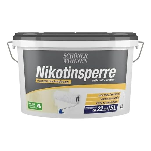 Schöner Wohnen Nikotinsperre weiß, matt für Innen 5 L