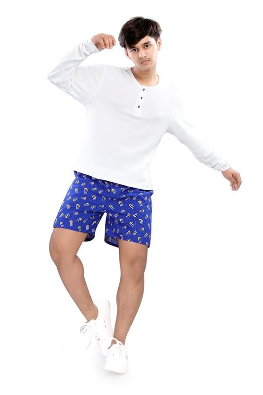 Image of UNOseven Shorts for Boys - 100% Cotton Printed with Side Pockets - Available from Size 7 Years to XL
