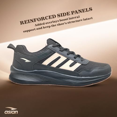 Image of ASIAN Men BOSS-02 Running and Casual Wear Running Shoes with Laces, Lightweight and Comfortable Shoes for Men & Boys, Ideal for Sports, Gym, Walking, and Daily Use