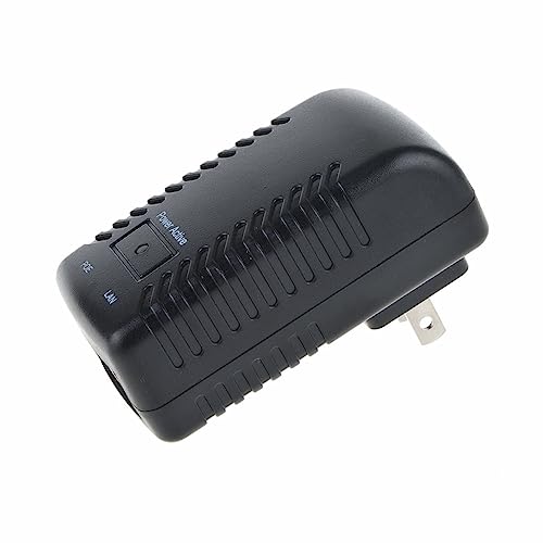 Adaptador inyector PoE de pared 48 V 0,5 A para Ethernet, compatible con teléfonos IP y cámaras IP miniatura 2