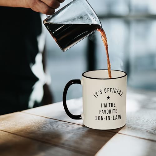 Taza divertida Favorito Yerno 11oz Cerámica blanca miniatura 5