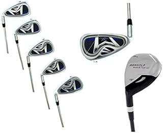 Ladies Graphite Shaft Magnum XLT Left or Right Ladies Flex Graphite Irons Set w Hybrid Utility Long Iron + 6, 7, 8 & 9 + PW: Petite, Regular or Tall; US Built