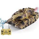 Pronto per l'avventura: questo giocattolo carro armato RC è completo di tutto il necessario per il gioco istantaneo..La sua struttura in plastica è progettata per un divertimento ricco di azione sia all'interno che all'esterno.