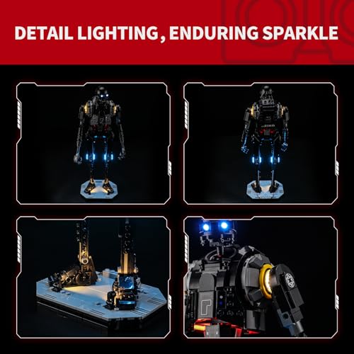 Image of BRIKSMAX 2.0 LED Light Kit Compatible with LEGO Star Wars K-2SO Security Droid 75434, for Star Wars Fans and Collectors, Hidden Wire Design to Enhance Display and Highlight Iconic Details(NO LEGO)