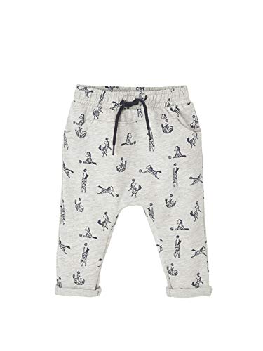 Vertbaudet Pantalon Molleton bébé garçon Gris Clair chiné 6M - 67CM Cover