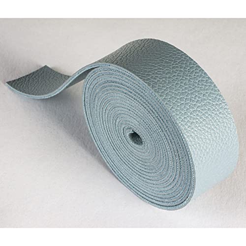 Leather Strap | 85 Inches Long | 1 Inch Wide | 1.8Mm Thick | 1 Leather Strip For Diy Craft Projects, Clothing, Jewelry, Wrapping (Gray-Blue) #TOP3