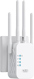 WiFi Extender, WiFi Extenders Signal Booster for Home Up to 8500 sq.ft and 40 Devices, WiFi Range Extender, Wireless Repeater, Long Range Amplifier with Ethernet Port, 1-Tap Setup, Alexa Compatible