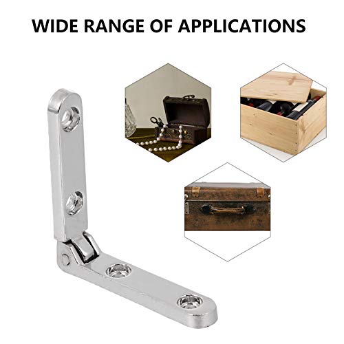 Angoily 10Pcs 90 Grau Folding Dobradiça Dobradiças Pequena Caixa de Jóias para O Presente Do Vinho C