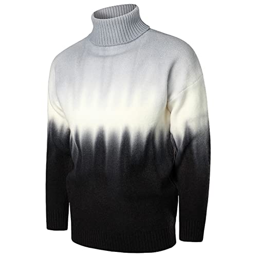 Sudadera con capucha para hombre, con estampado navideño, con cremallera, camiseta de manga larga, chaqueta de invierno, sudadera, cómoda con capucha, suéter de invierno, 7-negro, L Cover