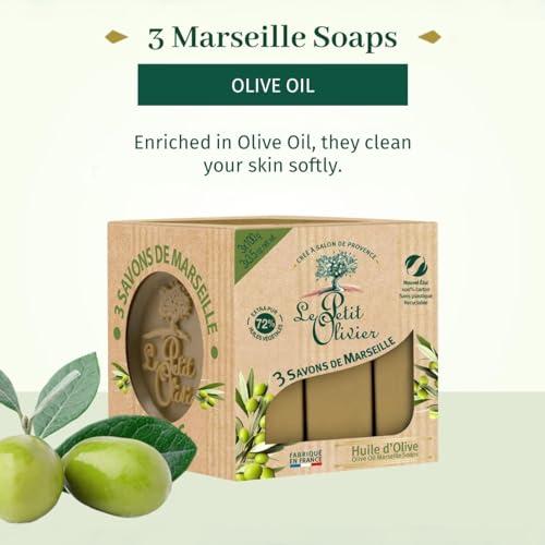 Savon de marseille 3x100g le petit olivier 3 x - vue 8