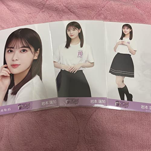 岩本蓮加 乃木坂﻿ 10thBDライブTシャツ 白ver. 生写真 3種