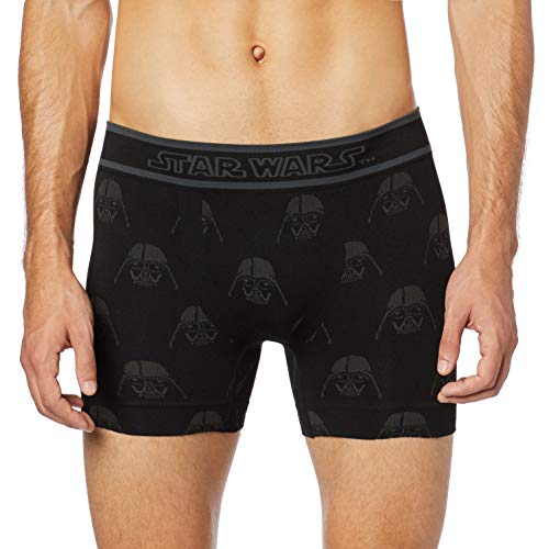 Cueca Boxer em Microfibra Star Wars, Lupo, Masculino, Preto, G