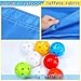 Kathfly Blue Hole Tarp Team Building Game 98 x 70 Inch Learning Fun Team Building Games for Work with 8 Pcs Team Building Ball for Teamwork Group