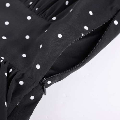 Image of Belle Poque Women's Vintage Square Neck Dress 2026 Summer Short Sleeve Layered Tiered Ruffle A-line Swing Midi Dress