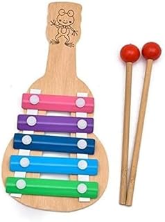 Next Store تعلم الحرف آلة إكسيلوفون على شكل جيتار، لعبة موسيقية للأطفال: - مثالية للموسيقيين الصغار